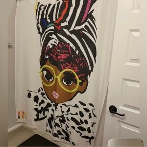 Pardon My Fro Shower Curtain
